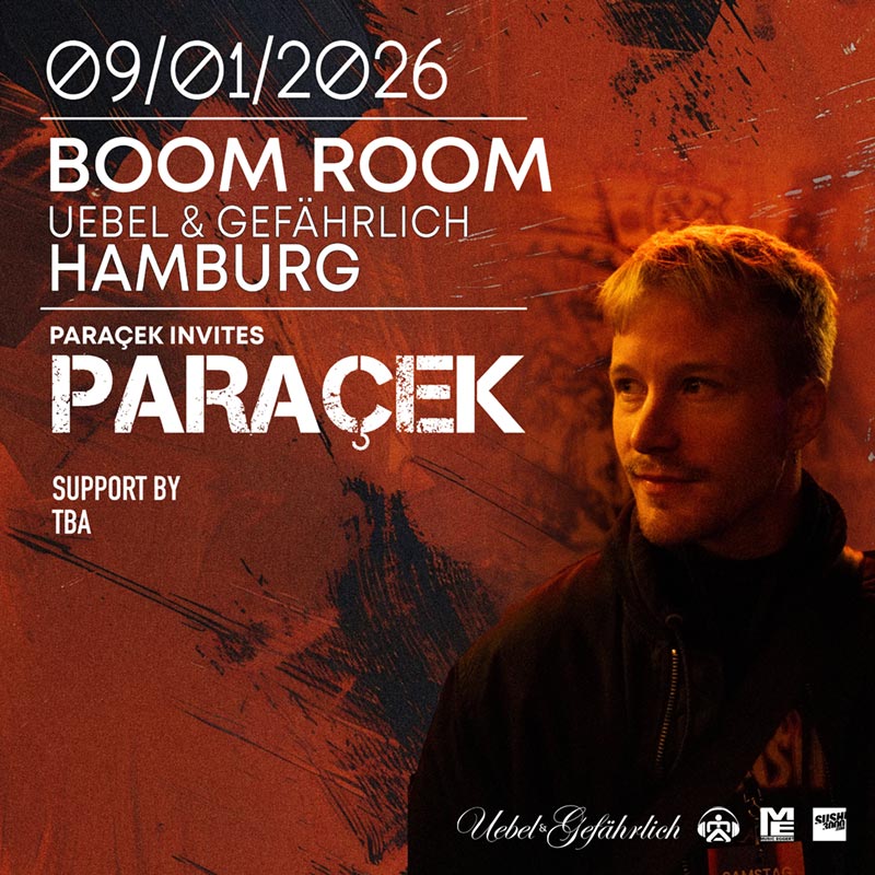 BOOM ROOM Paraçek invites am 09.01.2026 in Hamburg