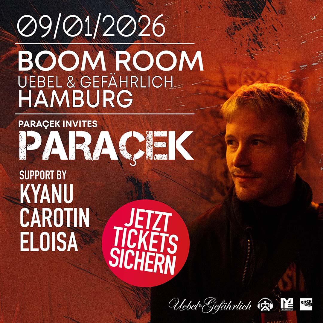 BOOM ROOM Paraçek invites am 09.01.2026 in Hamburg