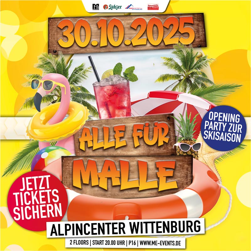 Alle für Malle am 30.10 im Alpincenter Wittenburg