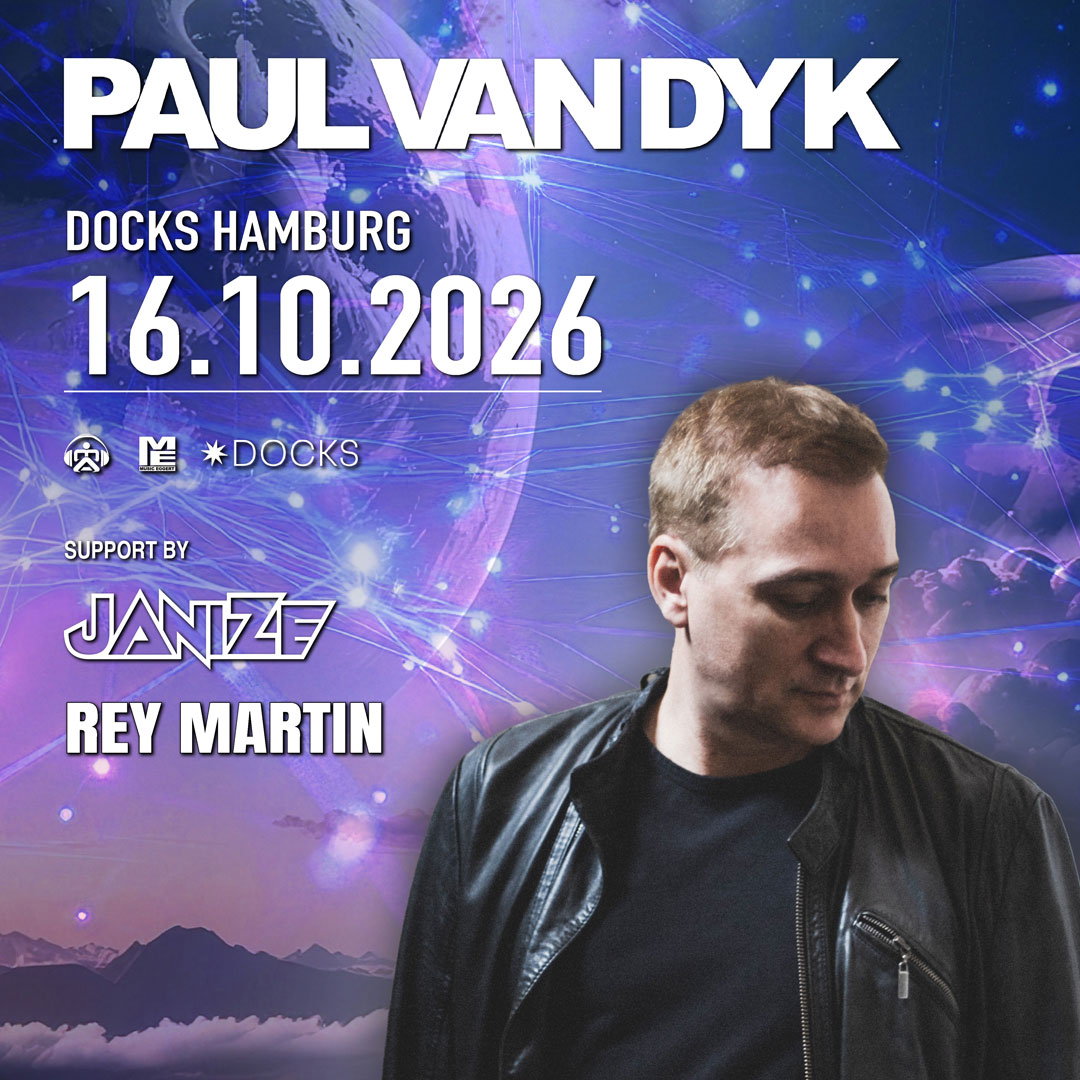 Paul van Dyk zurück im Hamburger Docks im Oktober 2026